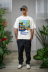 Printed T-Shirt - White - Calcutta Calling (Test)